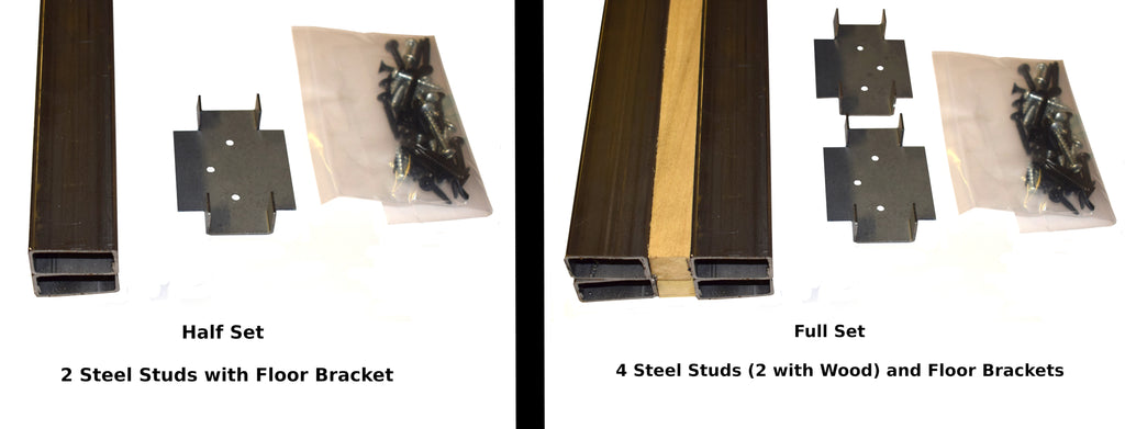 Pocket Door Steel Studs - Half Kits or Full Kits    For our 2450 Series & 2650 Series Pocket Door Frame Kits