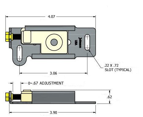 Part 1011- Bifold Folding Door Bottom Pivot Bracket - Hartford Building Products