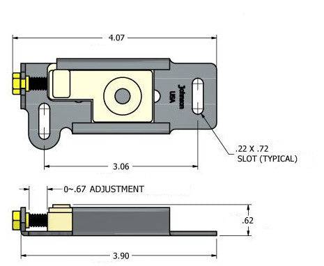Part 1011- Bifold Folding Door Bottom Pivot Bracket - Hartford Building Products