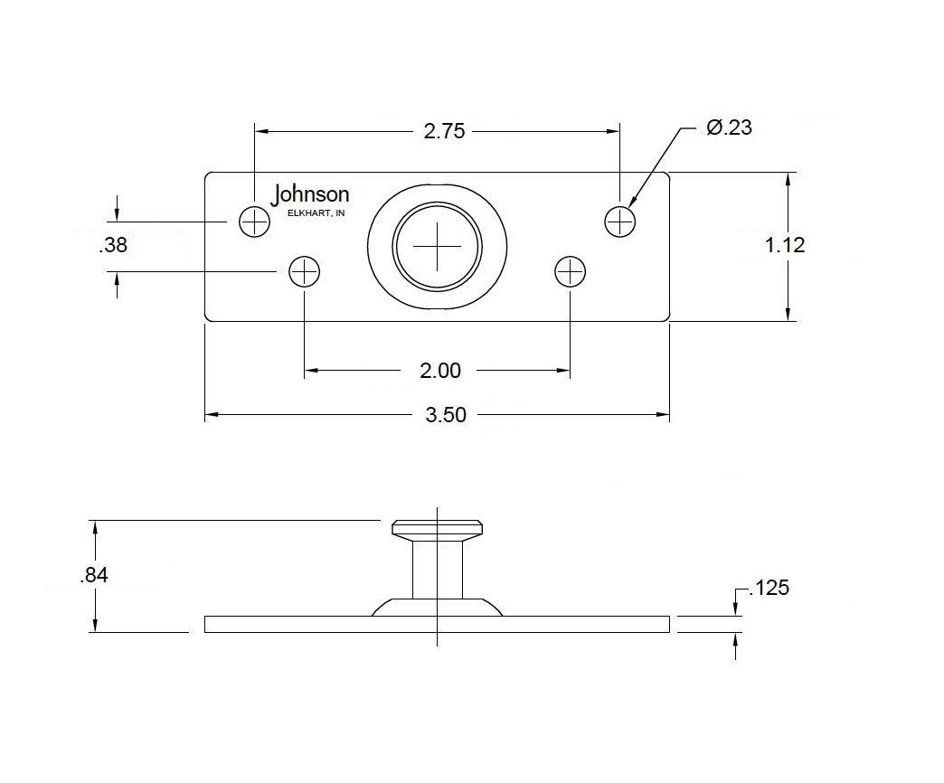 Part 2001- Bifold Folding Door Top Pivot - Hartford Building Products