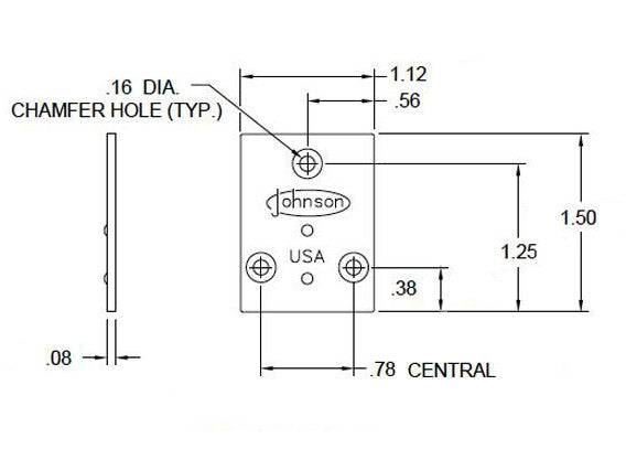 Part 2040- Bypass Door Guide Cover Plate- for 200 Series Track - Hartford Building Products