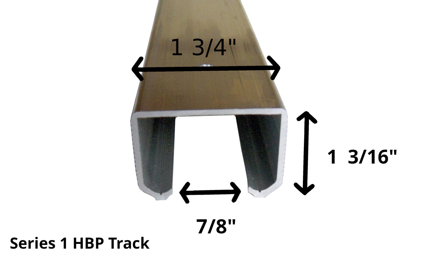 Series 1- HBP Track Only ( This Track takes our 4- Wheel Ball Bearing Hangers ) - Hartford Building Products