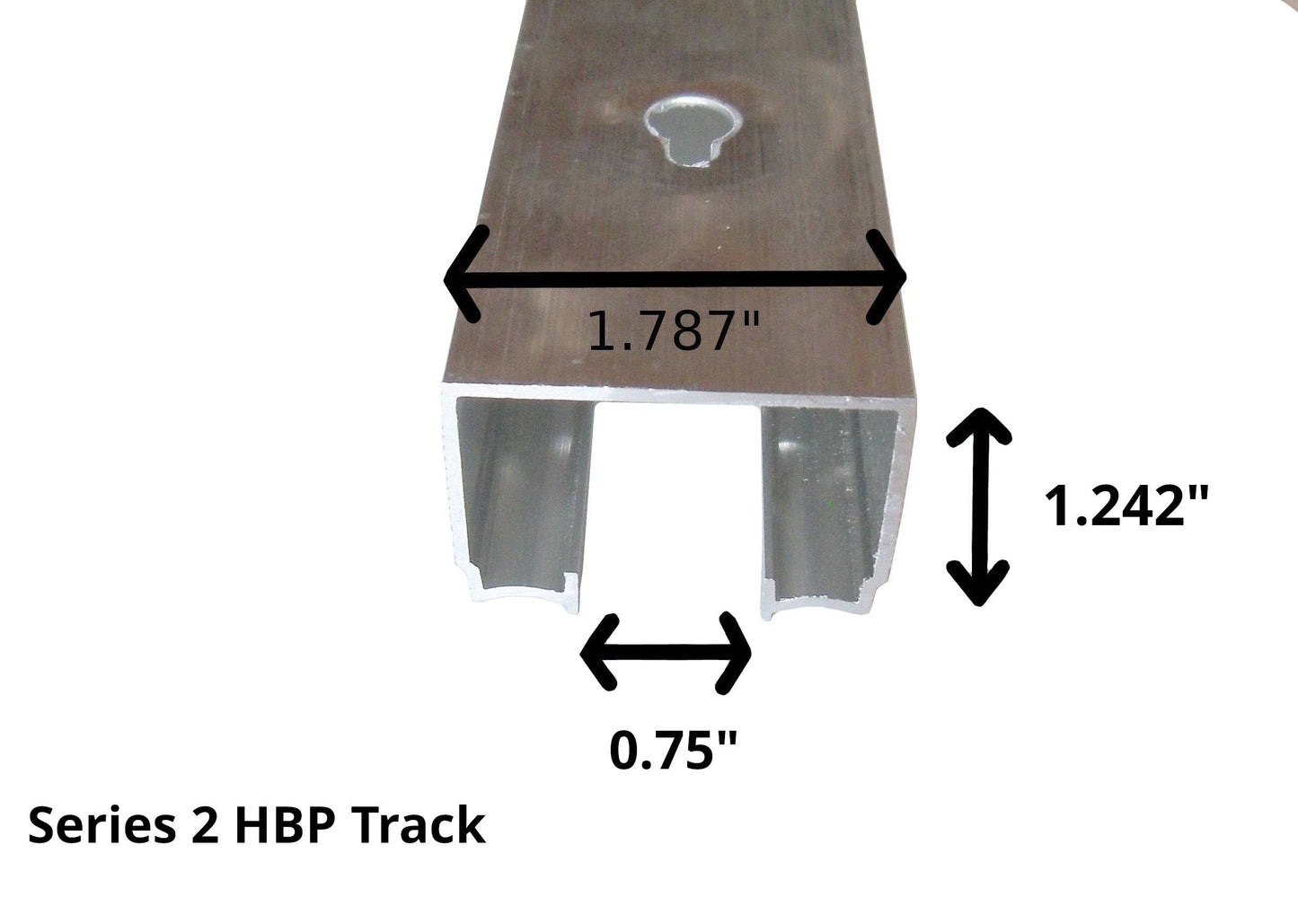 Series 2- HBP Heavy Duty Pocket Door Track and Hardware Kits with 3- Wheel Ball Bearing Hangers- ( 10- Pack ) - Hartford Building Products