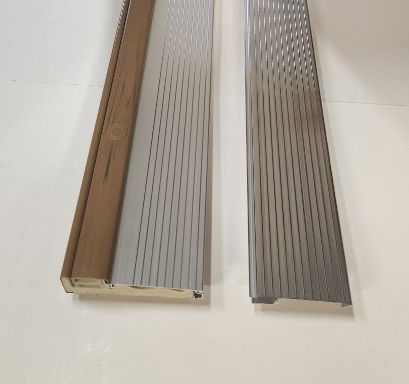 Inswing Threshold Extenders- MILL/ SILVER COLOR -For our 4 9/16" Thresholds - Hartford Building Products