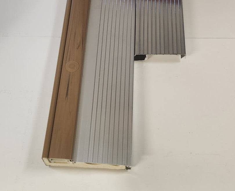 Inswing Threshold Extenders- MILL/ SILVER COLOR -For our 4 9/16" Thresholds - Hartford Building Products