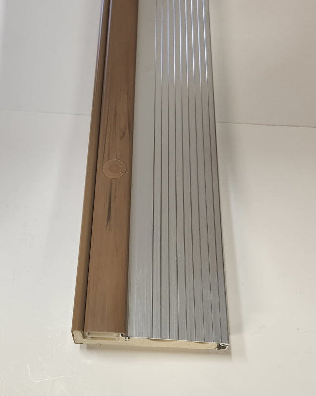 Inswing Threshold Extenders-  MILL/ SILVER COLOR  -For our  4 9/16" Thresholds - Hartford Building Products