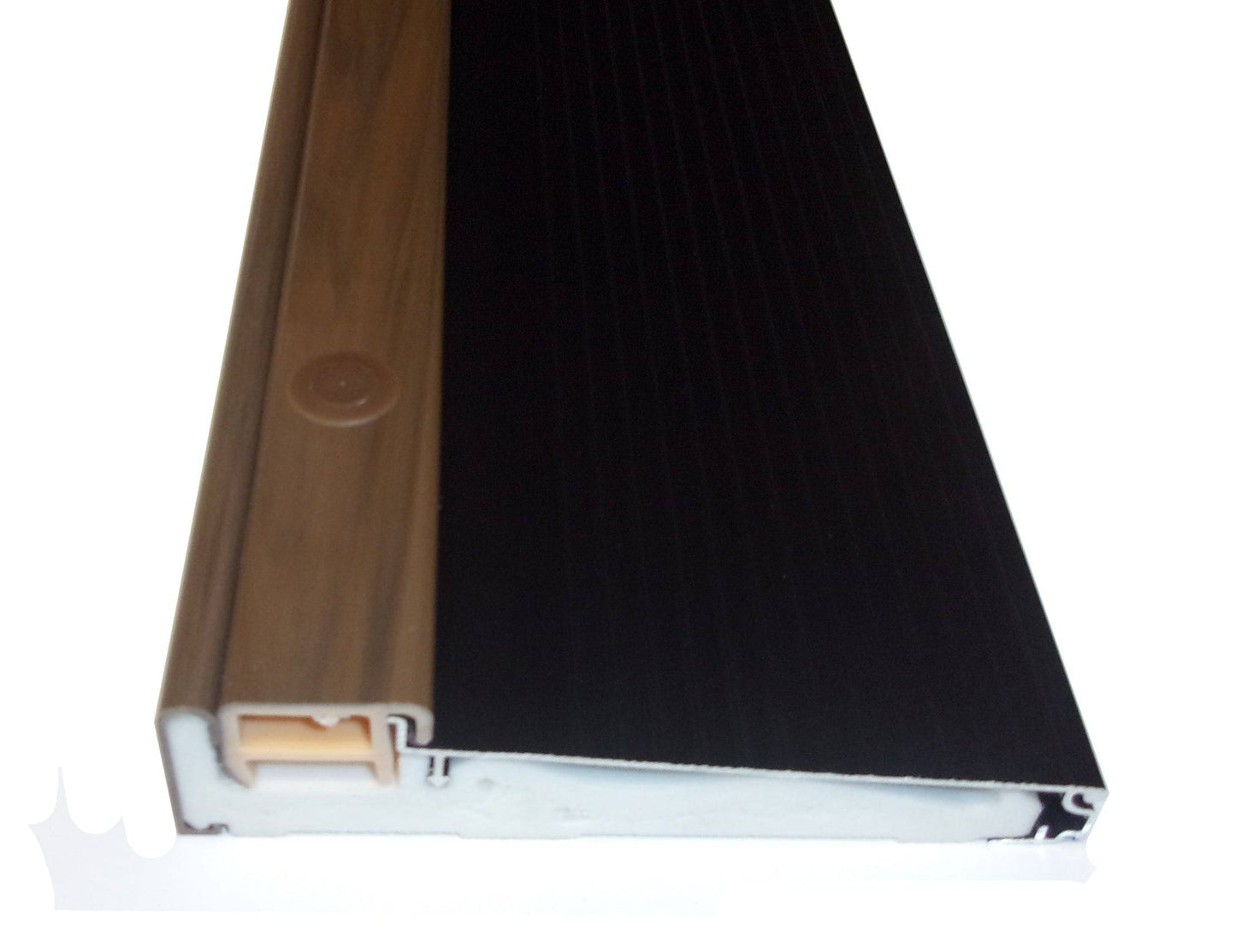 Exterior Inswing Threshold 5 5/8" x 60" with Composite Cap in Walnut and Composite Base- Dark Bronze - Hartford Building Products