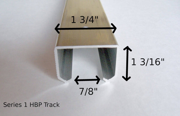 Series 1-  HBP  Track Only   ( This Track takes our 4- Wheel Ball Bearing Hangers ) - Hartford Building Products