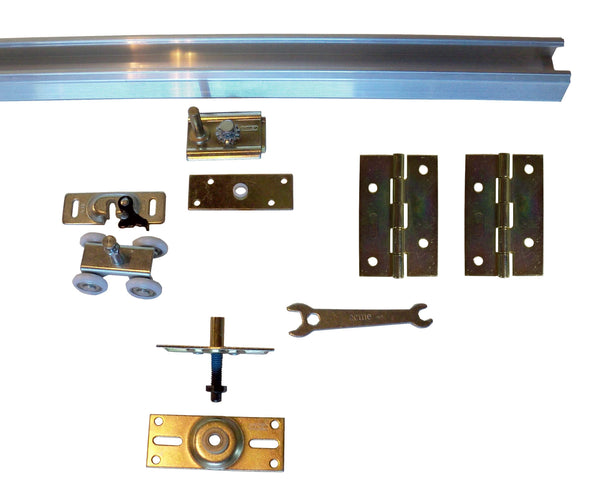 Series 1 HBP Bifold Track and Hardware Kits- 4- Wheel Roller - Hartford Building Products