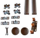 HBP- Series 1- Heavy Duty Bypass Hardware Kit- 4  Wheel  Ball Bearing Hangers - Hartford Building Products