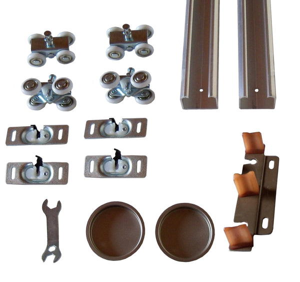 HBP- Series 1- Heavy Duty Bypass Hardware Kit- 4  Wheel  Ball Bearing Hangers - Hartford Building Products