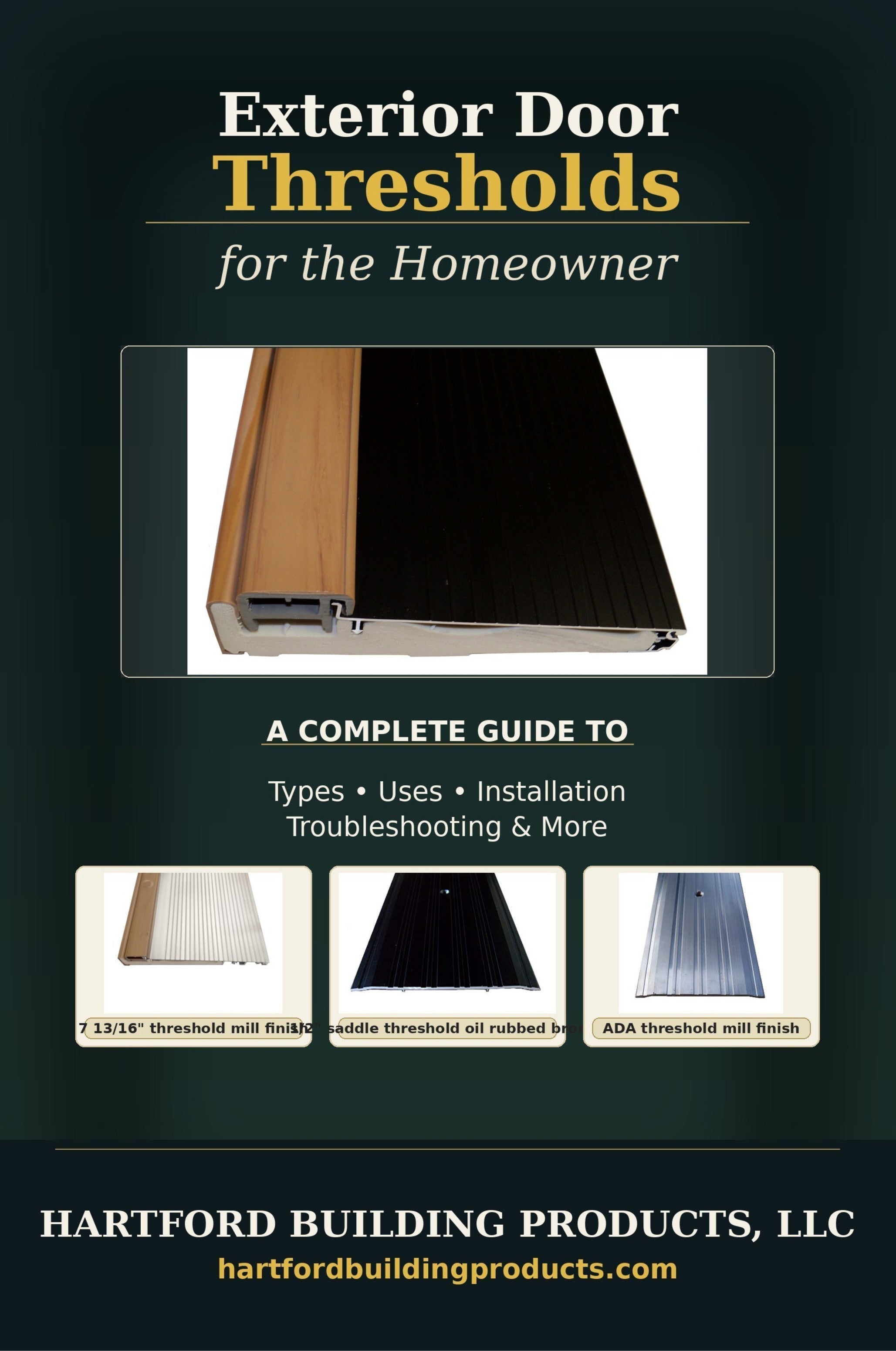 An Excerpt from the book Exterior Door Thresholds For The Homeowner ...