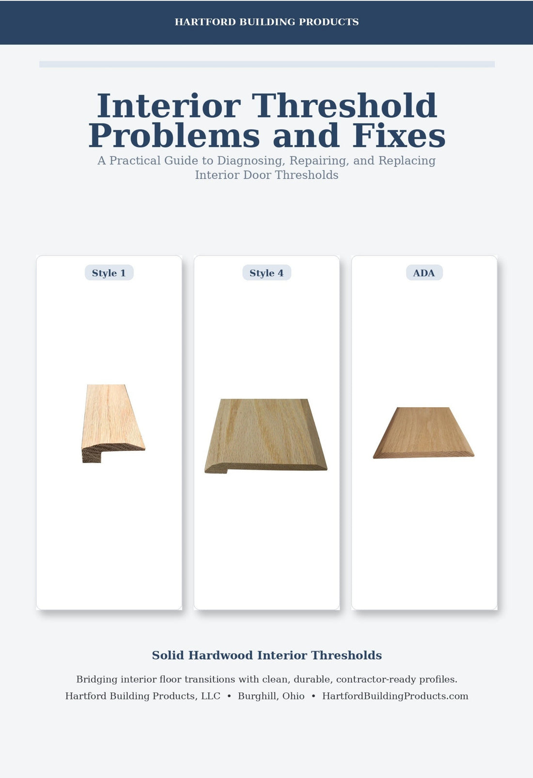 Our Free Online Book "Interior Threshold Problems and Fixes", Excerpt 4