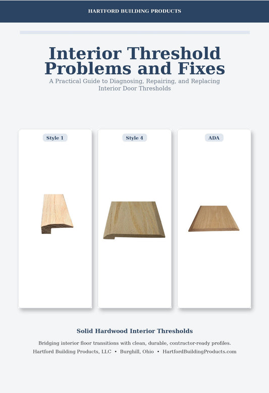 Our Free Online Book "Interior Threshold Problems and Fixes", Excerpt 4