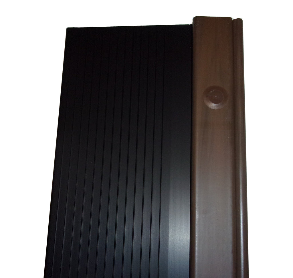 Exterior  Inswing Thresholds with WALNUT Composite  CAP  and Composite Bottom-  60"- Dark Bronze