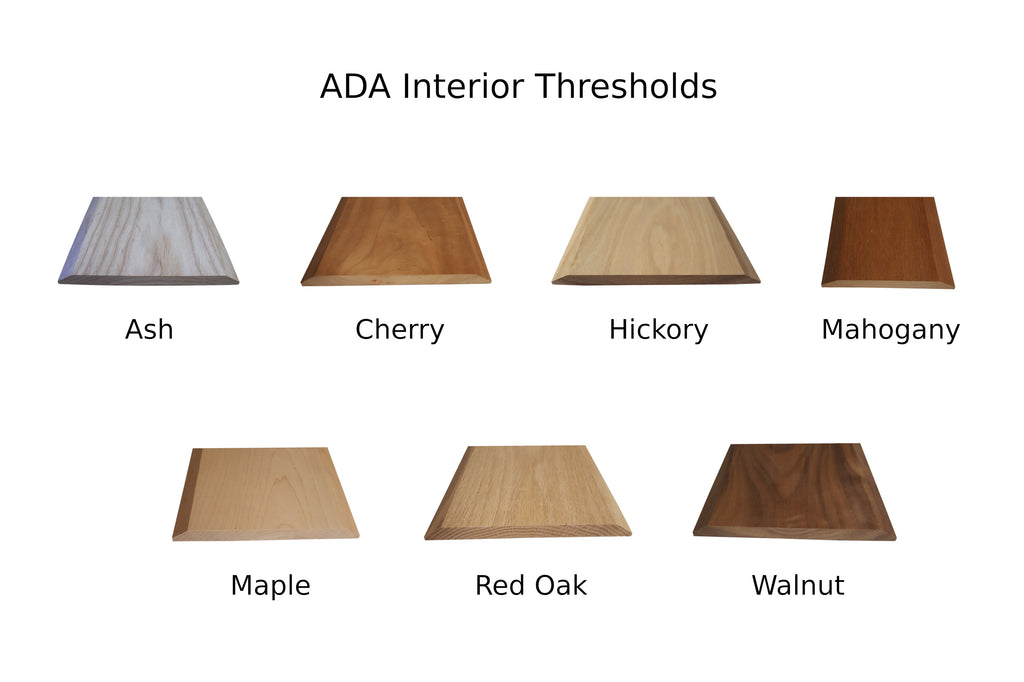 ADA  Complaint  1/2" Height Solid Wood Interior Thresholds