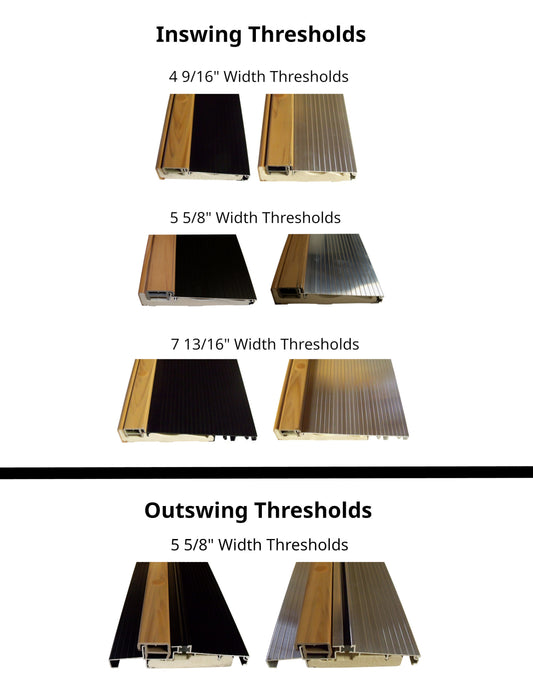 Choosing the Right Exterior Door Threshold for a Better Seal