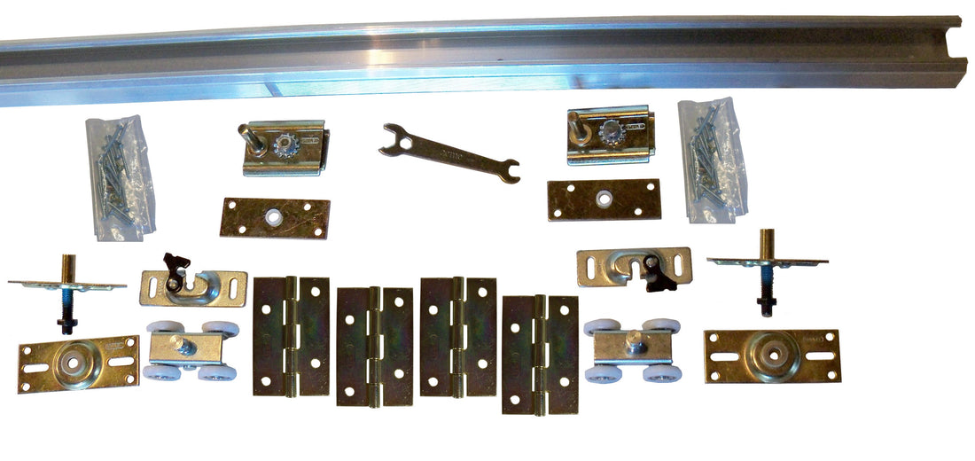 Series 1 HBP Bifold Track and Hardware Kits- 4- Wheel Roller