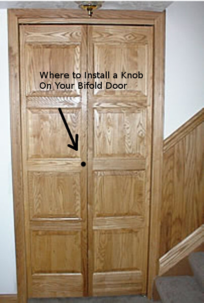 Where to Install a Knob on your Bifold Doors