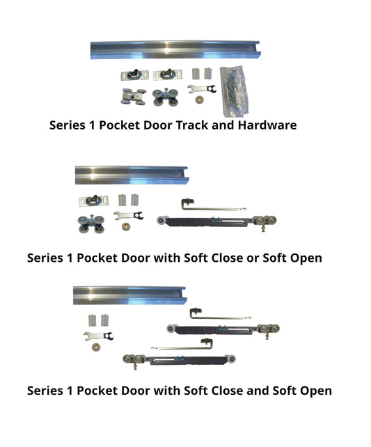 Heavy Duty Pocket Door Track and Hardware Kits