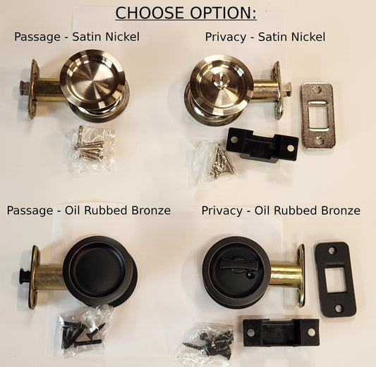 If You Need A Lock for Your Pocket Door, See Our Round Pocket Door Locks
