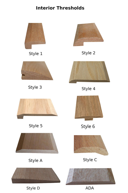 See our Wide Variety of Interior Wood Thresholds