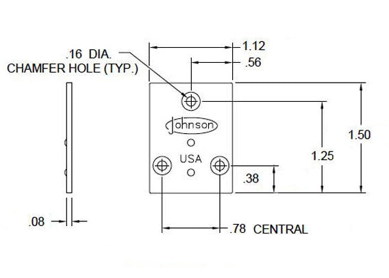 Part 2040- Bypass Door Guide Cover Plate-  for 200 Series Track - Hartford Building Products