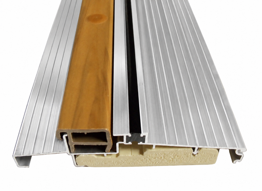 OUTSWING Threshold  5 5/8" with Composite Cap and Composite Base-  MILL (Silver Color )