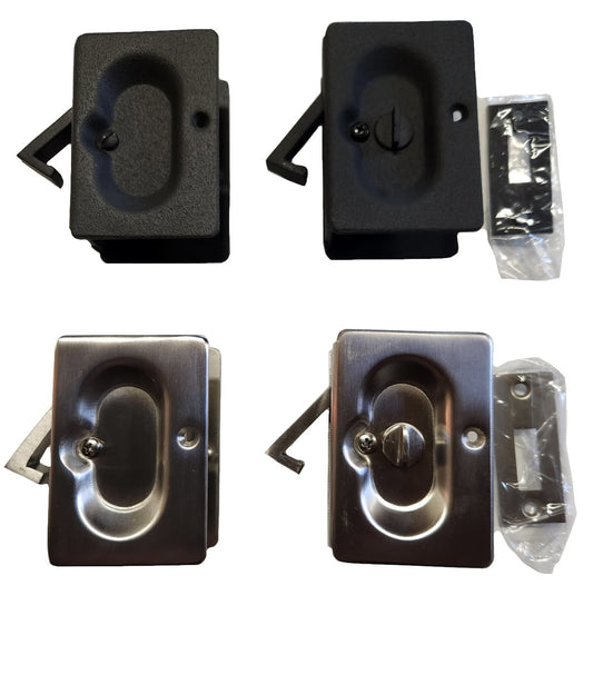 EMTEK- Heavy Duty  Pocket Door Pull-  ( Passage and Privacy Available ) - Hartford Building Products