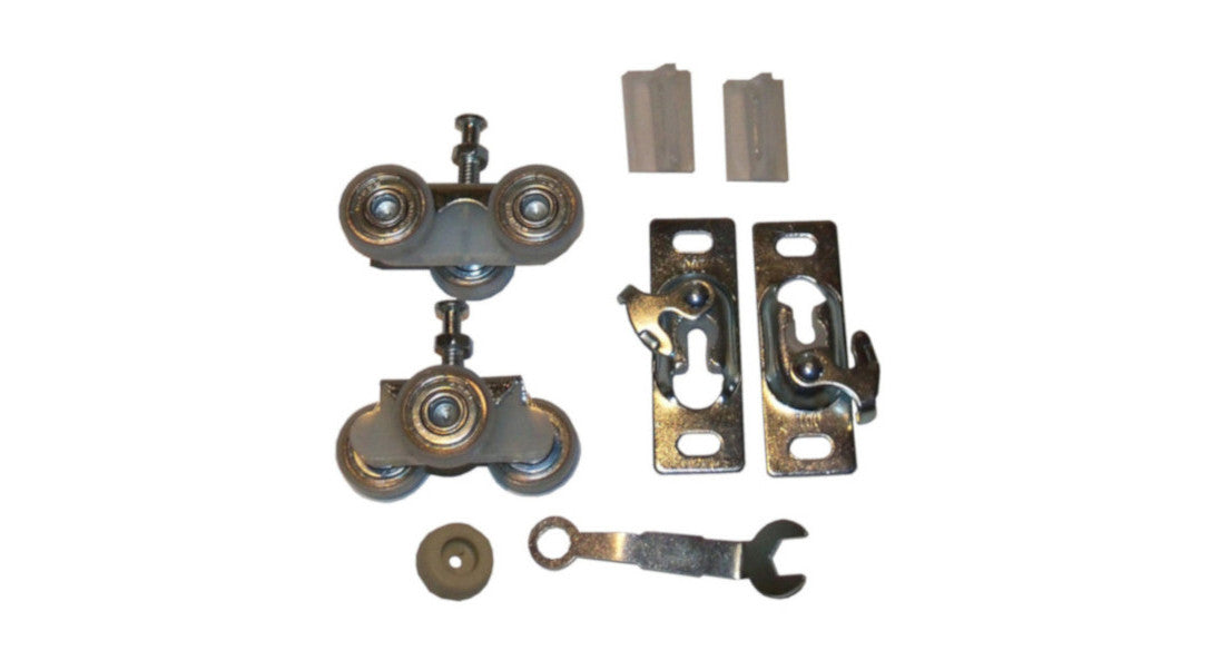 Series 2- HBP Heavy Duty Pocket Door Track and Hardware Kits with 3- Wheel Ball Bearing Hangers-  ( 10- Pack )