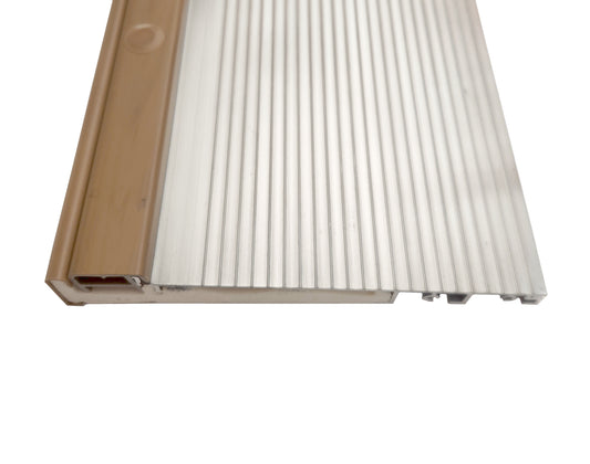 Inswing Threshold 7 13/16" with  COMPOSITE CAP  and Composite Base - MILL- Silver Color - Hartford Building Products