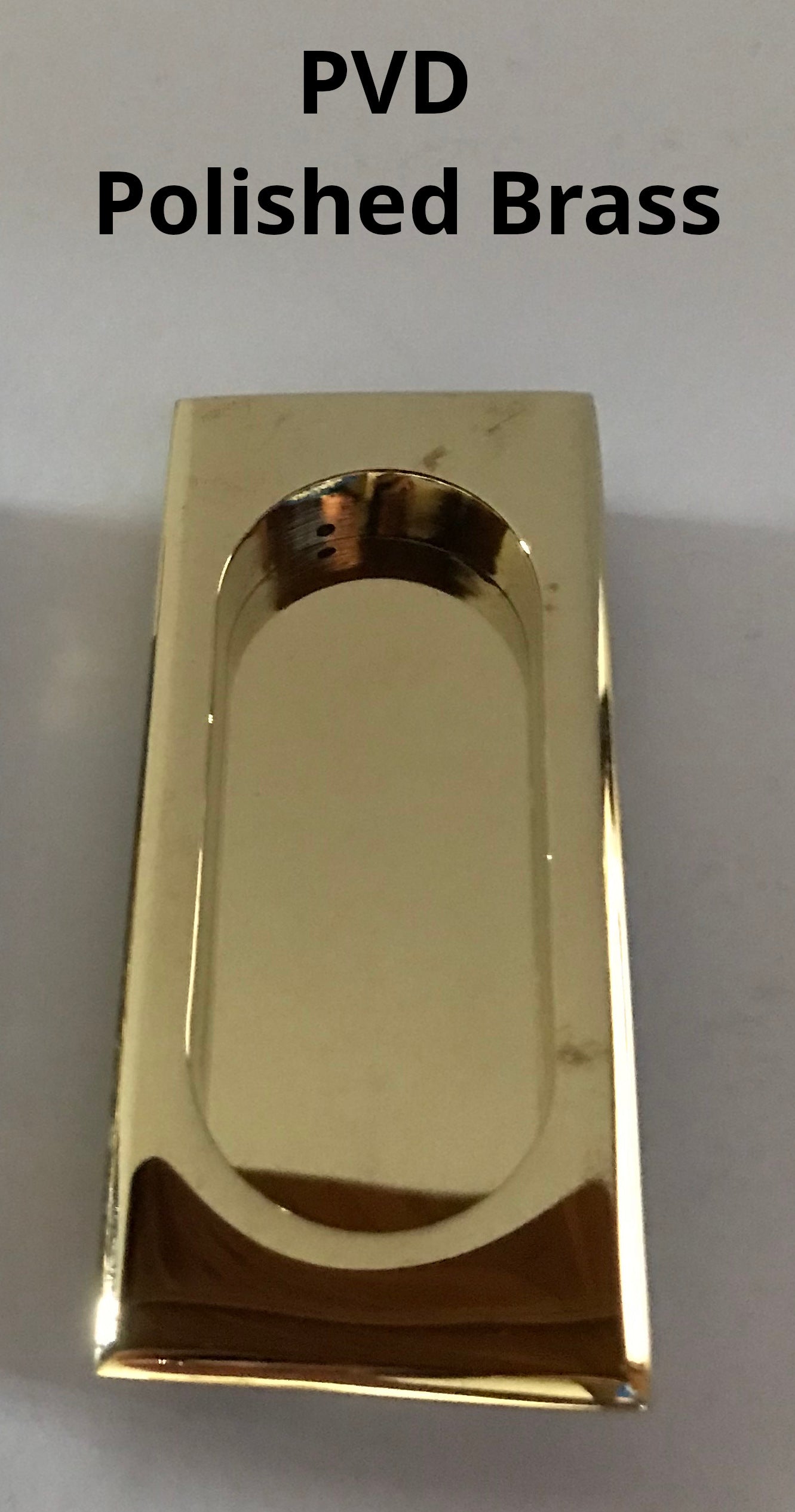 HBP - Rectangular Flush Pulls - 1 3/4"  x  4" -Solid Brass  ( 1- ONLY )