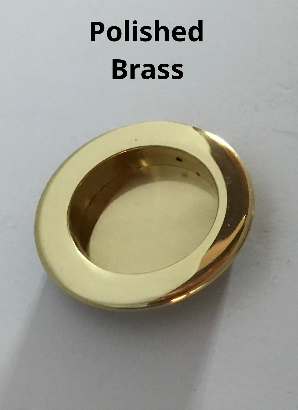 HBP- Heavy Duty- Solid Brass-   Round  Flush Cup Pull