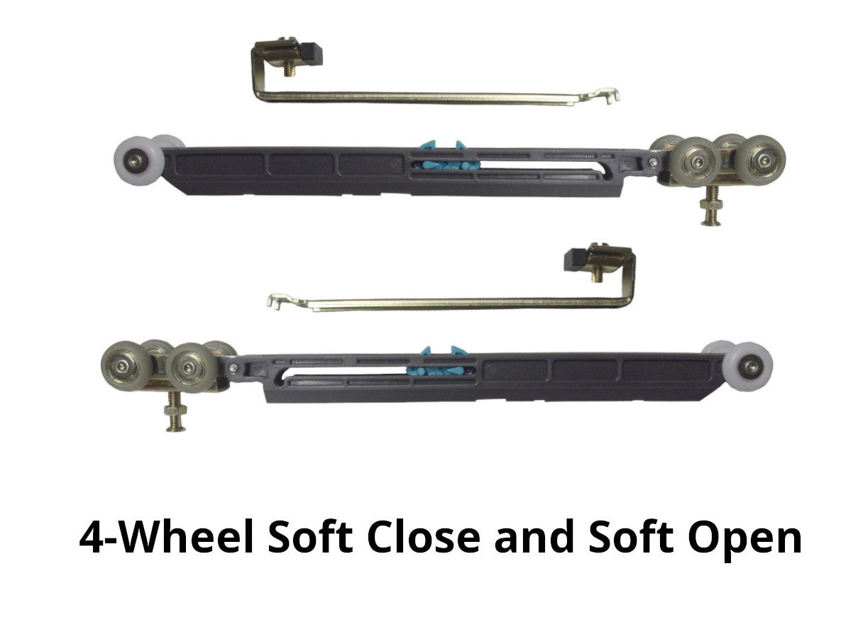 HBP- SINGLE-  2 x 4- Pocket Door Frame Kit with Two (2 ) Extra Studs with Soft Close and Soft Open/ ( 6- Galvanized all Steel Studs Total ) - Hartford Building Products