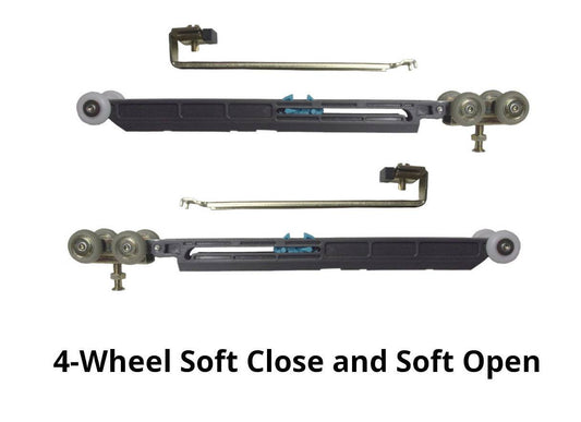 HBP- SINGLE-  2 x 4- Pocket Door Frame Kit with Two (2 ) Extra Studs with Soft Close and Soft Open/ ( 6- Galvanized all Steel Studs Total ) - Hartford Building Products