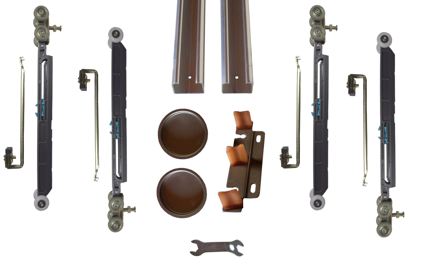 Series 1 HD Bypass Hardware Kit with  Soft Close  & Soft Open - Hartford Building Products