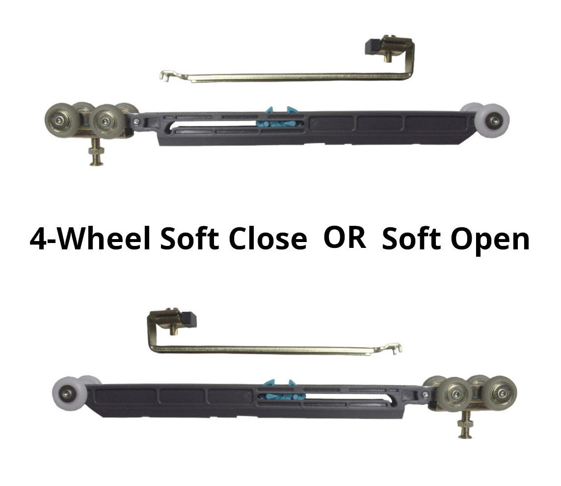 HBP- DOUBLE- 2 x 4-  Pocket Door Frame Kit with Extra Studs with EITHER  a Soft Close OR  Soft Open   -(  80 , 84"  and  96" Height Doors) ( 12-  Galvanized Steel Studs ) - Hartford Building Products