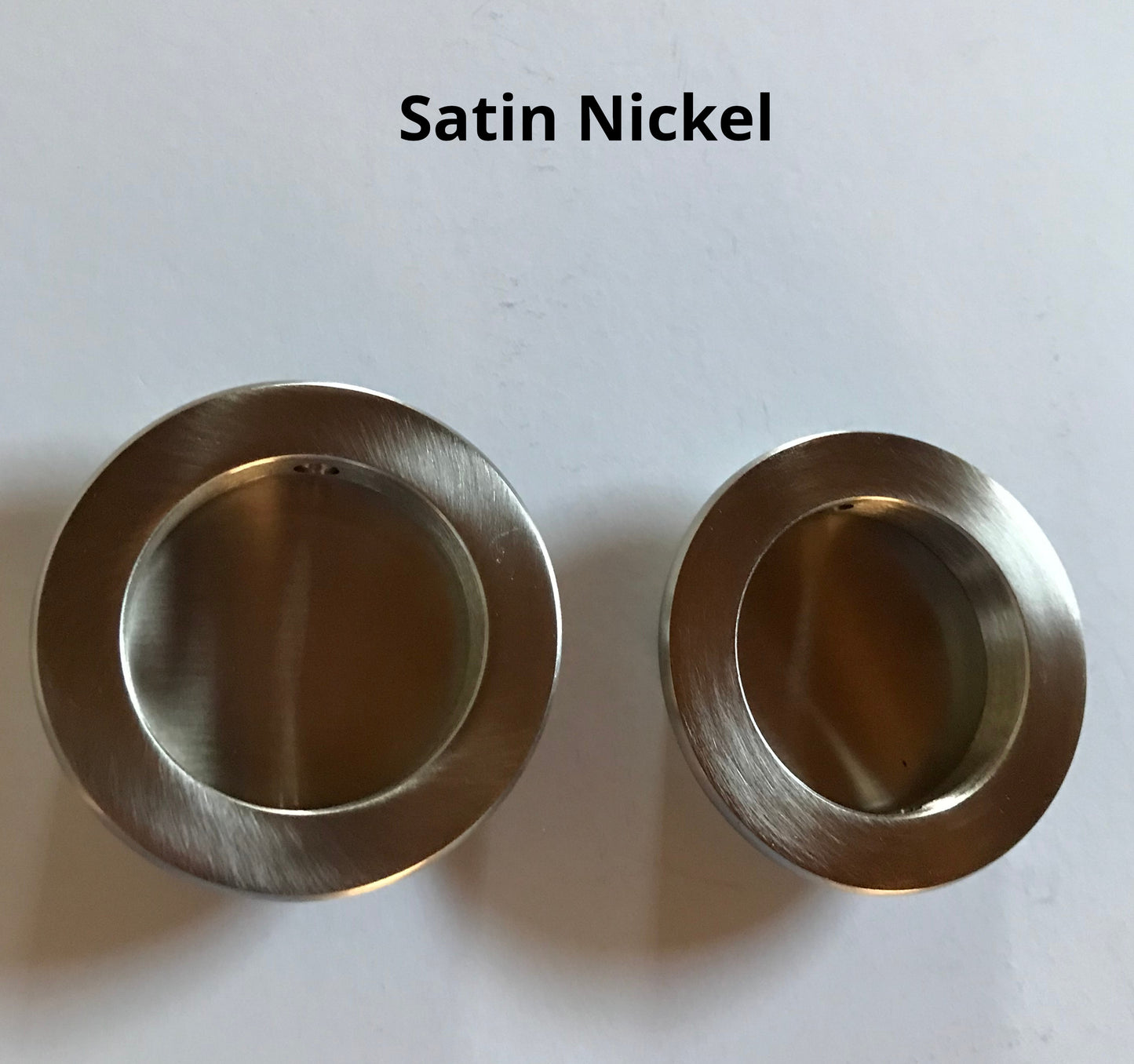 HBP- Heavy Duty- Solid Brass-   Round  Flush Cup Pull   ( Set of 2 ) - Hartford Building Products