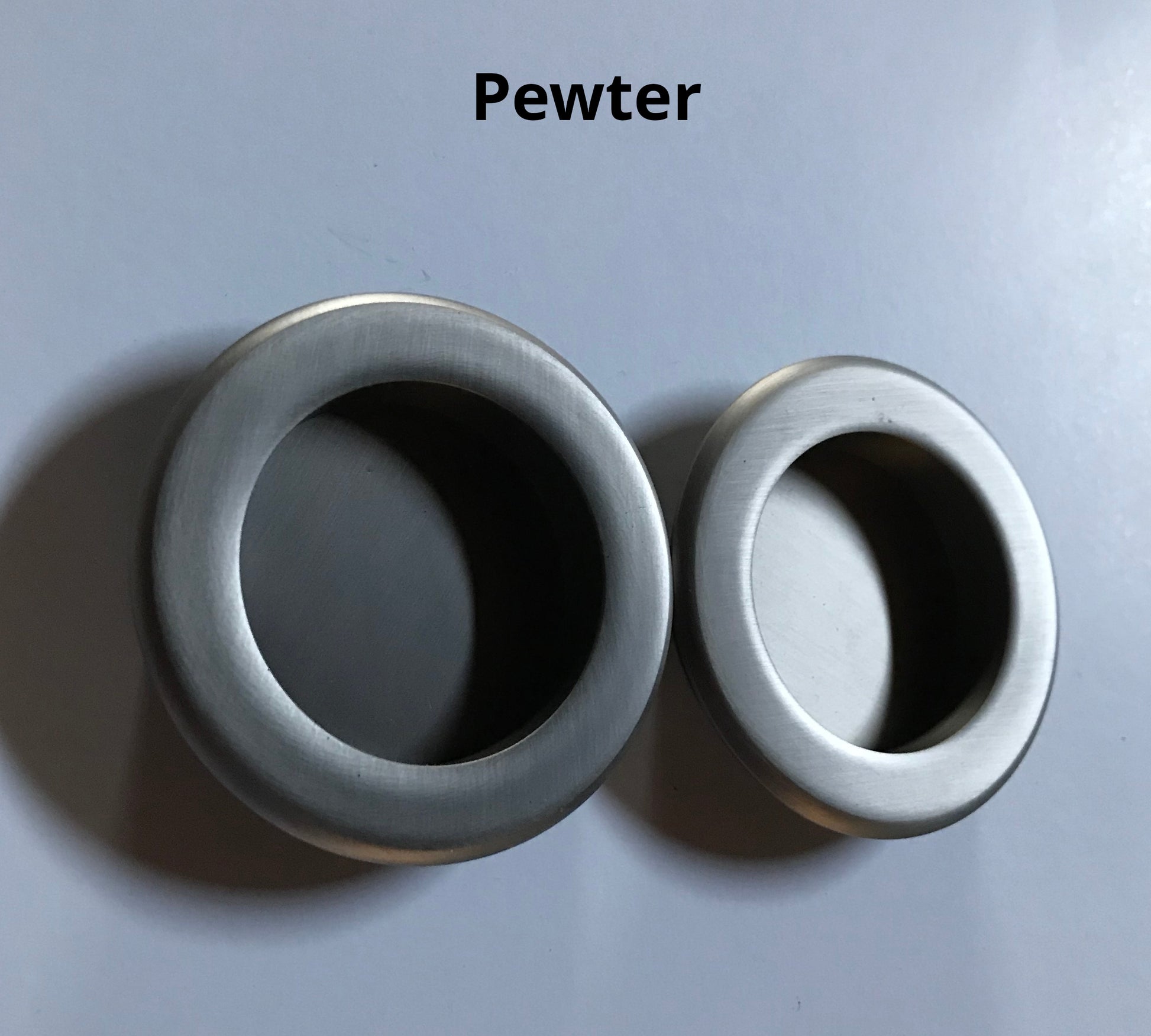 HBP- Heavy Duty- Solid Brass-   Round  Flush Cup Pull   ( Set of 2 ) - Hartford Building Products