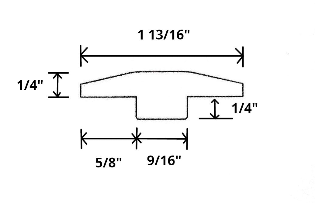 Style 6  -RED OAK Solid Hardwood interior Threshold-  HBP-