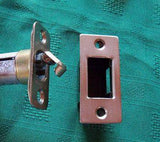 Round Pocket Door PRIVACY Lock  with attached Edge Pull  ( 2 3/8 Diameter )