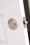 Round Pocket Door PRIVACY Lock  with attached Edge Pull  ( 2 3/8 Diameter ) - Hartford Building Products