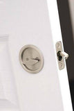 Round Pocket Door PRIVACY Lock  with attached Edge Pull  ( 2 3/8 Diameter )