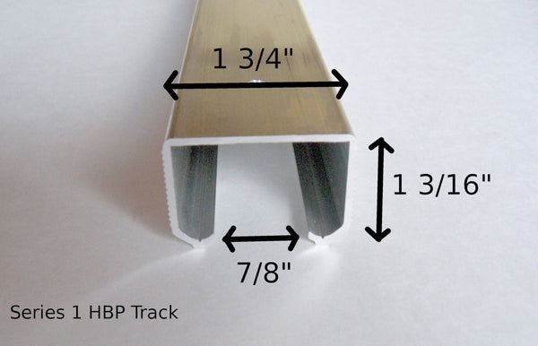 Series 1-  HBP  Track Only   ( This Track takes our 4- Wheel Ball Bearing Hangers )