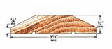 Style A-   Solid Hardwood Interior Threshold  -3/4"  Height - RED OAK