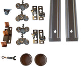 Series 2- HBP Bypass Hardware Kit- 3- Wheel Ball Bearing Hangers - Hartford Building Products