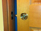 Round Pocket Door PRIVACY Lock  with attached Edge Pull  ( 2 3/8 Diameter )