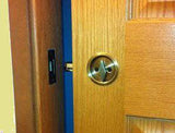 Round Pocket Door PRIVACY Lock  with attached Edge Pull  ( 2 3/8 Diameter ) - Hartford Building Products